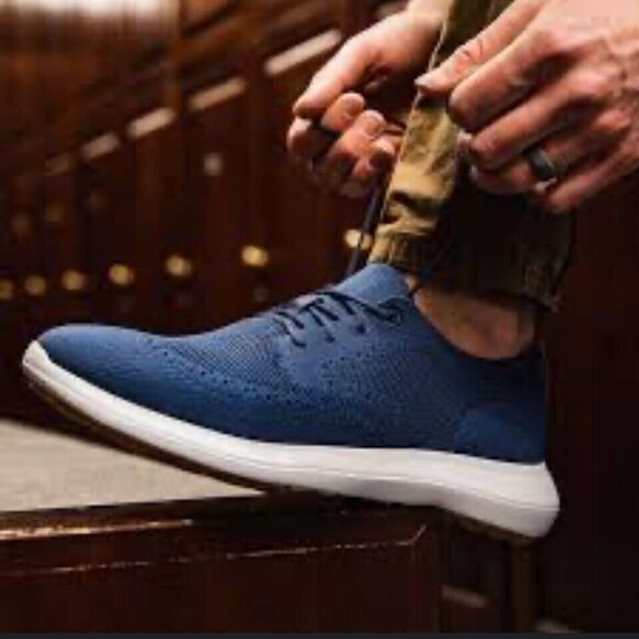 FootJoy Flex LE2 Golf Shoes Men’s Size 9M Blue Brown Style 56118 Comfort Leisure - Picture 4 of 16